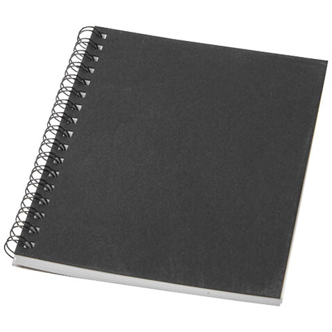 Desk-Mate® A6 farbiges Notizbuch mit Spiralbindung, schwarz bedrucken, Art.-Nr. 21018890