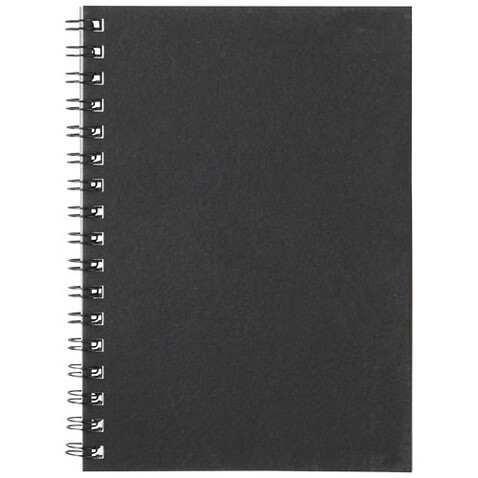 Desk-Mate® A6 farbiges Notizbuch mit Spiralbindung, schwarz bedrucken, Art.-Nr. 21018890