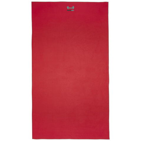 Pieter ultraleichtes und schnell trocknendes GRS Handtuch 100 × 180 cm, rot bedrucken, Art.-Nr. 11332421