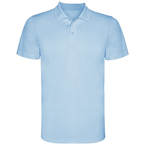 Monzha Sport Poloshirt für Kinder, himmelblau bedrucken, Art.-Nr. K04042HH