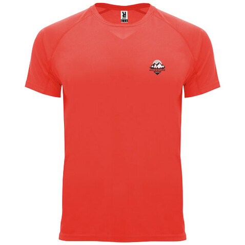 Bahrain Sport T-Shirt für Kinder, Fluor Coral bedrucken, Art.-Nr. K04072KM