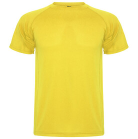 Montecarlo Sport T-Shirt für Kinder, gelb bedrucken, Art.-Nr. K04251BD