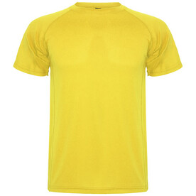 Montecarlo Sport T-Shirt für Kinder, gelb bedrucken, Art.-Nr. K04251BD