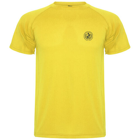 Montecarlo Sport T-Shirt für Kinder, gelb bedrucken, Art.-Nr. K04251BH