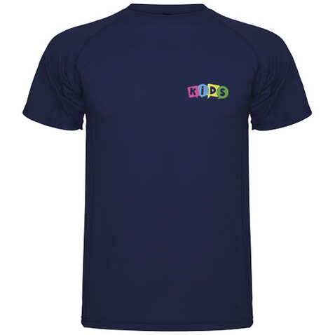 Montecarlo Sport T-Shirt für Kinder, Navy Blue bedrucken, Art.-Nr. K04251RD