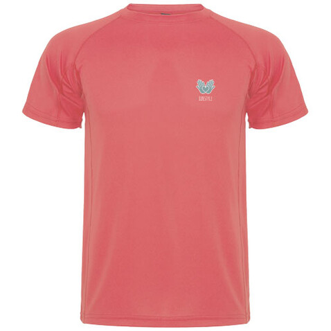 Montecarlo Sport T-Shirt für Kinder, Fluor Coral bedrucken, Art.-Nr. K04252KH Montecarlo Sport T-Shirt für Kinder, Fluor Coral bedrucken, Art.-Nr. K04252KH
