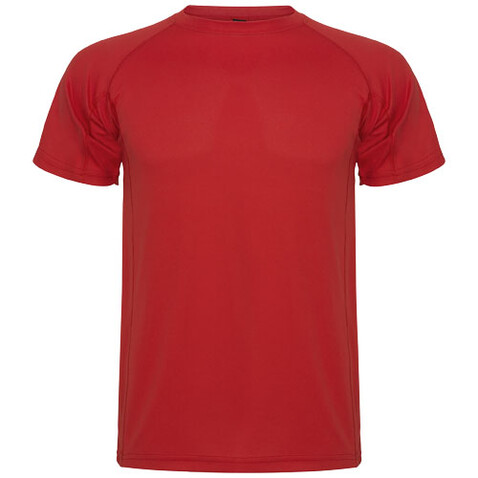 Montecarlo Sport T-Shirt für Kinder, rot bedrucken, Art.-Nr. K04254IH