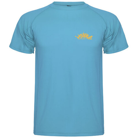 Montecarlo Sport T-Shirt für Kinder, türkis bedrucken, Art.-Nr. K04254UH