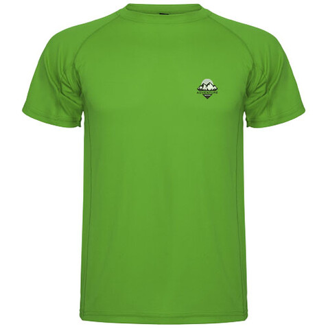 Montecarlo Sport T-Shirt für Kinder, farngrün bedrucken, Art.-Nr. K04255DD