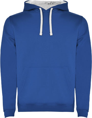 Urban Kapuzenpullover für Kinder, royalblau, weiss bedrucken, Art.-Nr. K10678CG