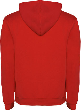 Urban Kapuzenpullover für Kinder, rot, schwarz bedrucken, Art.-Nr. K10678KG