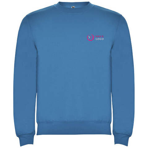 Clasica Sweatshirt mit Rundhalsausschnitt für Kinder, Ozeanblau bedrucken, Art.-Nr. K10701TE