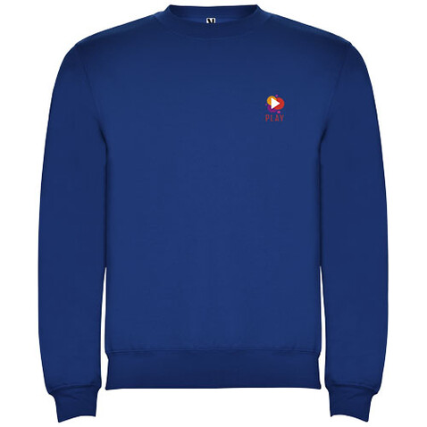 Clasica Sweatshirt mit Rundhalsausschnitt für Kinder, royalblau bedrucken, Art.-Nr. K10704TC