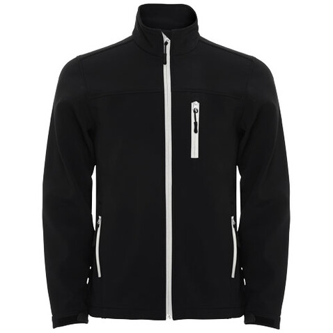 Antartida Softshelljacke für Kinder, schwarz bedrucken, Art.-Nr. K64323OH
