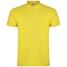 Star Poloshirt für Kinder, gelb bedrucken, Art.-Nr. K66381BC