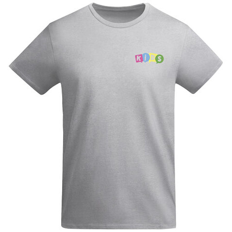 Breda T-Shirt aus Bio-Baumwolle für Kinder, Marl Grey bedrucken, Art.-Nr. K66982UJ