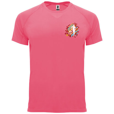 Bahrain Sport T-Shirt für Herren, Fluor Lady Pink bedrucken, Art.-Nr. R04074Q1
