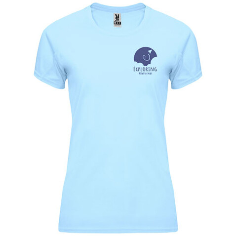 Bahrain Sport T-Shirt für Damen, himmelblau bedrucken, Art.-Nr. R04082H5