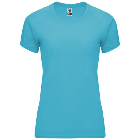 Bahrain Sport T-Shirt für Damen, türkis bedrucken, Art.-Nr. R04084U4