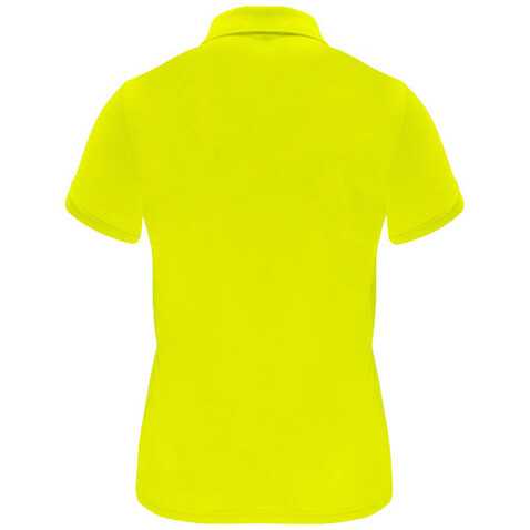 Monzha Sport Poloshirt für Damen, Fluor Yellow bedrucken, Art.-Nr. R04101C1