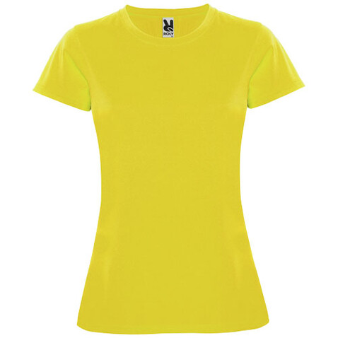 Montecarlo Sport T-Shirt für Damen, gelb bedrucken, Art.-Nr. R04231B1