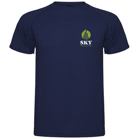 Montecarlo Sport T-Shirt für Herren, Navy Blue bedrucken, Art.-Nr. R04251R6