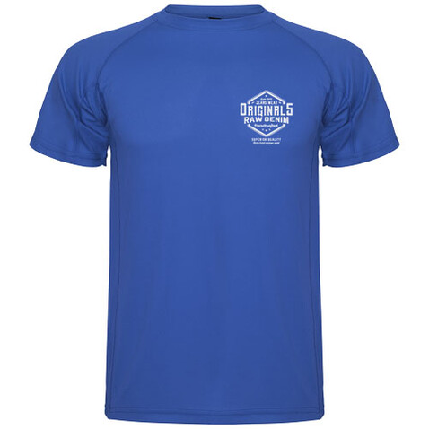 Montecarlo Sport T-Shirt für Herren, royalblau bedrucken, Art.-Nr. R04254T5