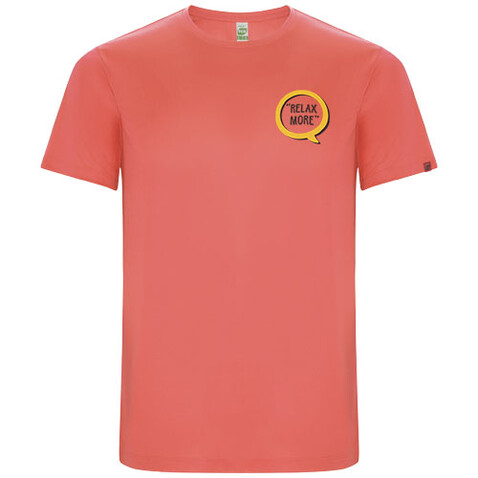 Imola Sport T-Shirt für Herren, Fluor Coral bedrucken, Art.-Nr. R04272K1