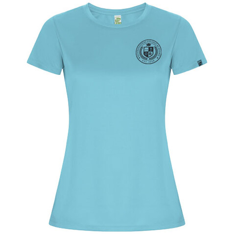 Imola Sport T-Shirt für Damen, türkis bedrucken, Art.-Nr. R04284U5