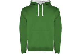 Urban Kapuzenpullover für Herren, Kelly Green, weiss bedrucken, Art.-Nr. R10678E0