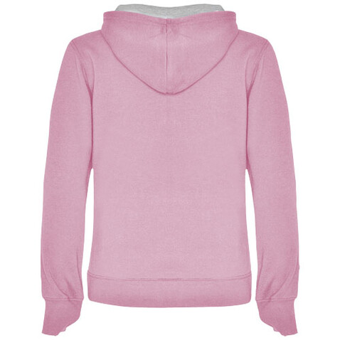 Urban Kapuzenpullover für Damen, hellrosa, Marl Grey bedrucken, Art.-Nr. R10688F4