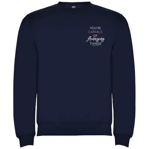 Clasica Sweatshirt mit Rundhalsausschnitt Unisex, Navy Blue bedrucken, Art.-Nr. R10701R5