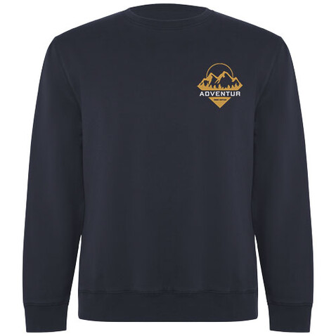 Batian Sweatshirt mit Rundhalsausschnitt aus Bio-Baumwolle Unisex, Navy Blue bedrucken, Art.-Nr. R10711R0