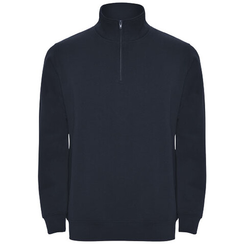 Aneto Pullover mit Viertelreißverschluss, Navy Blue bedrucken, Art.-Nr. R11091R1