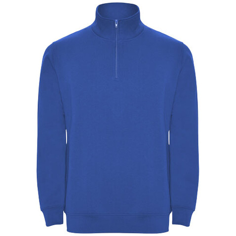 Aneto Pullover mit Viertelreißverschluss, royalblau bedrucken, Art.-Nr. R11094T2