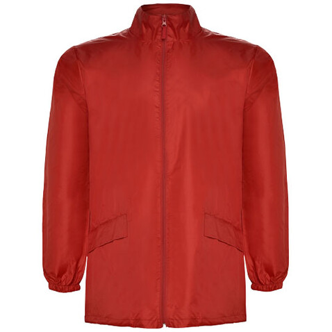 Escocia Leichte Regenjacke Unisex, rot bedrucken, Art.-Nr. R50744I5 Escocia Leichte Regenjacke Unisex, rot bedrucken, Art.-Nr. R50744I5