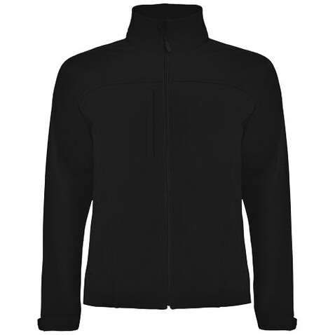 Rudolph Softshelljacke Unisex, schwarz bedrucken, Art.-Nr. R64353O2