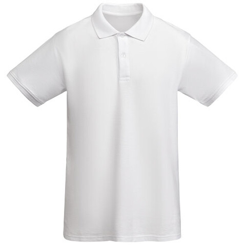 Prince Poloshirt aus Bio-Baumwolle für Herren, weiss bedrucken, Art.-Nr. R66171Z3