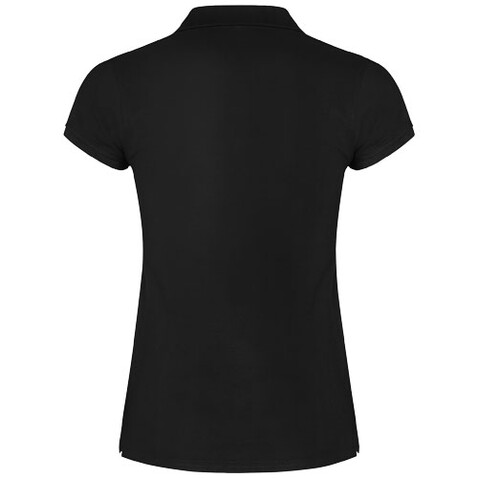 Star Poloshirt für Damen, schwarz bedrucken, Art.-Nr. R66343O2 Star Poloshirt für Damen, schwarz bedrucken, Art.-Nr. R66343O2