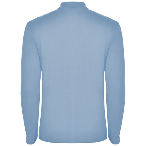 Estrella Langarm Poloshirt für Herren, himmelblau bedrucken, Art.-Nr. R66352H1