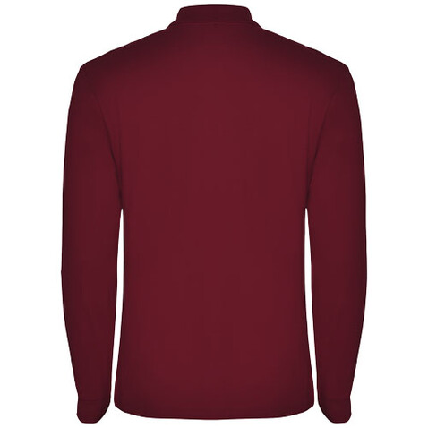 Estrella Langarm Poloshirt für Herren, Garnet bedrucken, Art.-Nr. R66352P3