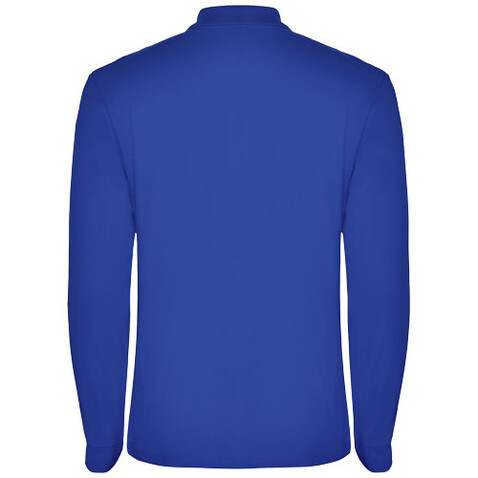 Estrella Langarm Poloshirt für Herren, royalblau bedrucken, Art.-Nr. R66354T5