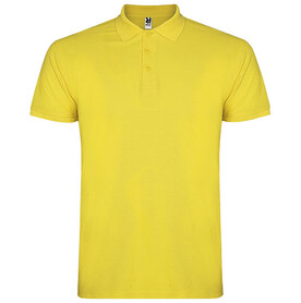 Star Poloshirt für Herren, gelb bedrucken, Art.-Nr. R66381B1