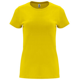 Capri T-Shirt für Damen, gelb bedrucken, Art.-Nr. R66831B1