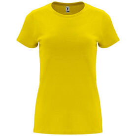 Capri T-Shirt für Damen, gelb bedrucken, Art.-Nr. R66831B1
