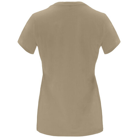Capri T-Shirt für Damen, sand meliert bedrucken, Art.-Nr. R66831H4