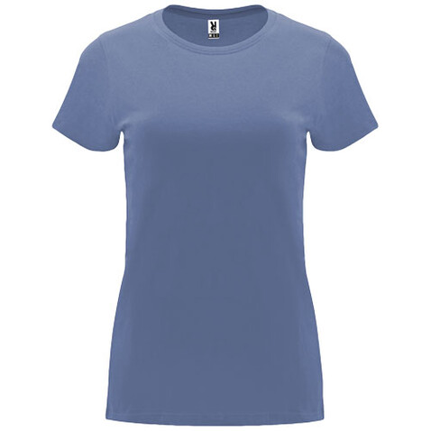 Capri T-Shirt für Damen, Blue Denim bedrucken, Art.-Nr. R66831K1