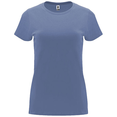 Capri T-Shirt für Damen, Blue Denim bedrucken, Art.-Nr. R66831K5