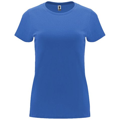 Capri T-Shirt für Damen, Riviera Blue bedrucken, Art.-Nr. R66831V5