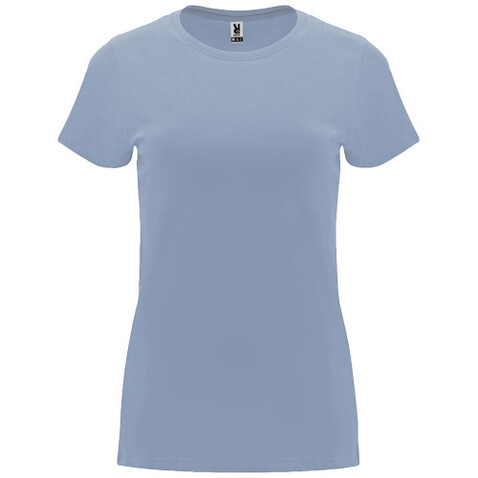 Capri T-Shirt für Damen, Zen Blue bedrucken, Art.-Nr. R66831W4